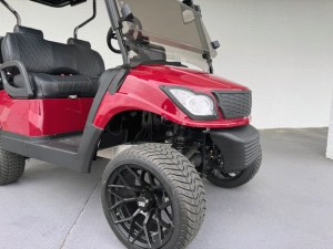 Burgundy Contender Flex 2+2 Lithium Golf Cart for sale 03